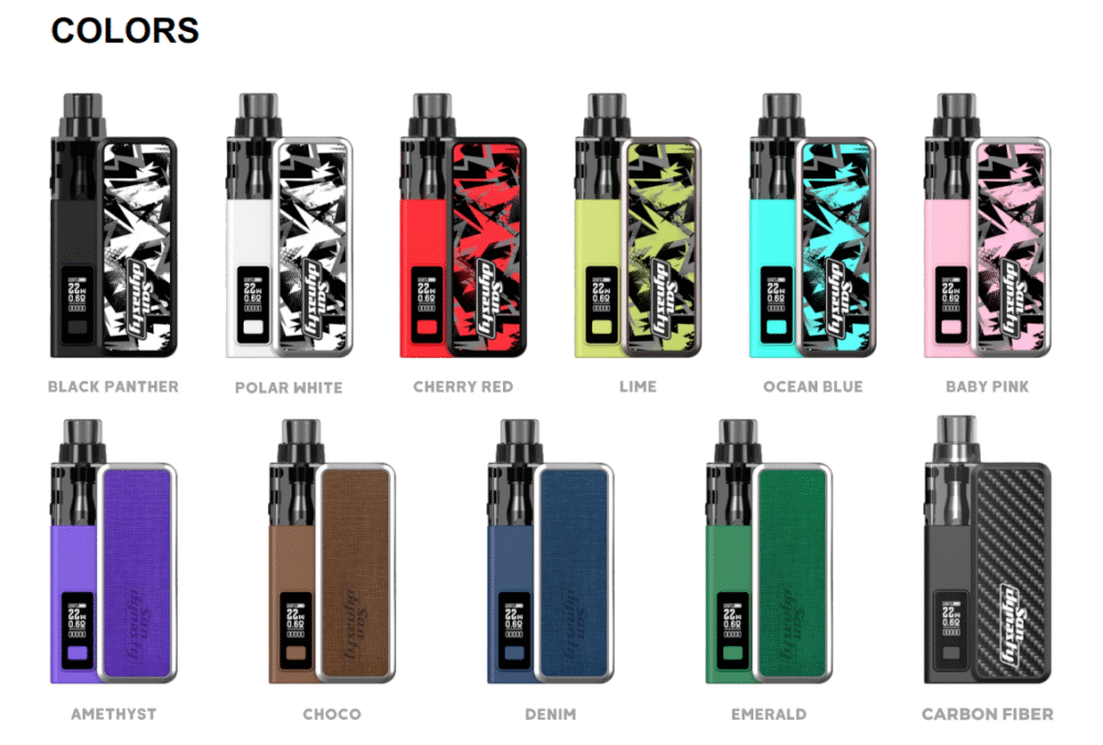 【San Dynasty主機套裝】含2ml空倉×2＋1000mAh可拆電池＋掛繩｜多色可選