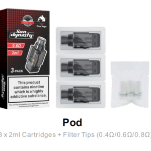 【San Dynasty主機套裝】含2ml空倉×2+1000mAh可拆電池+掛繩|多色可選