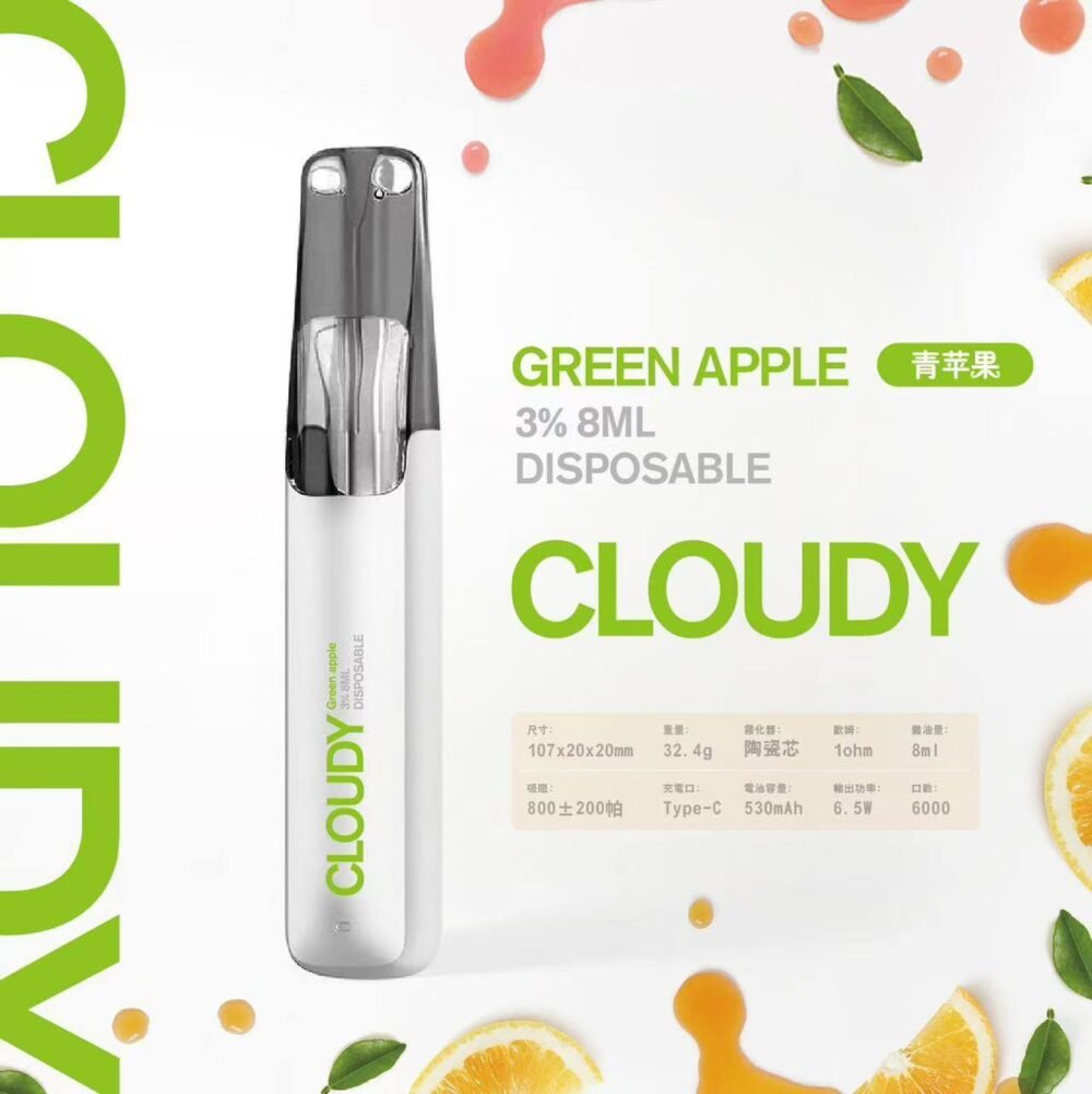 【Cloudy 鴨嘴獸一次性】陶瓷芯8ml 500mAh續航 16款爆款口味🔥